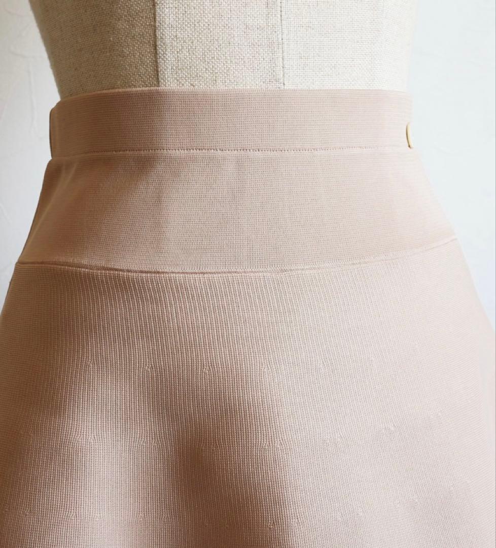 ジョリーミニョン　レース付き　ピンクベージュ　フレアスカート　40 L