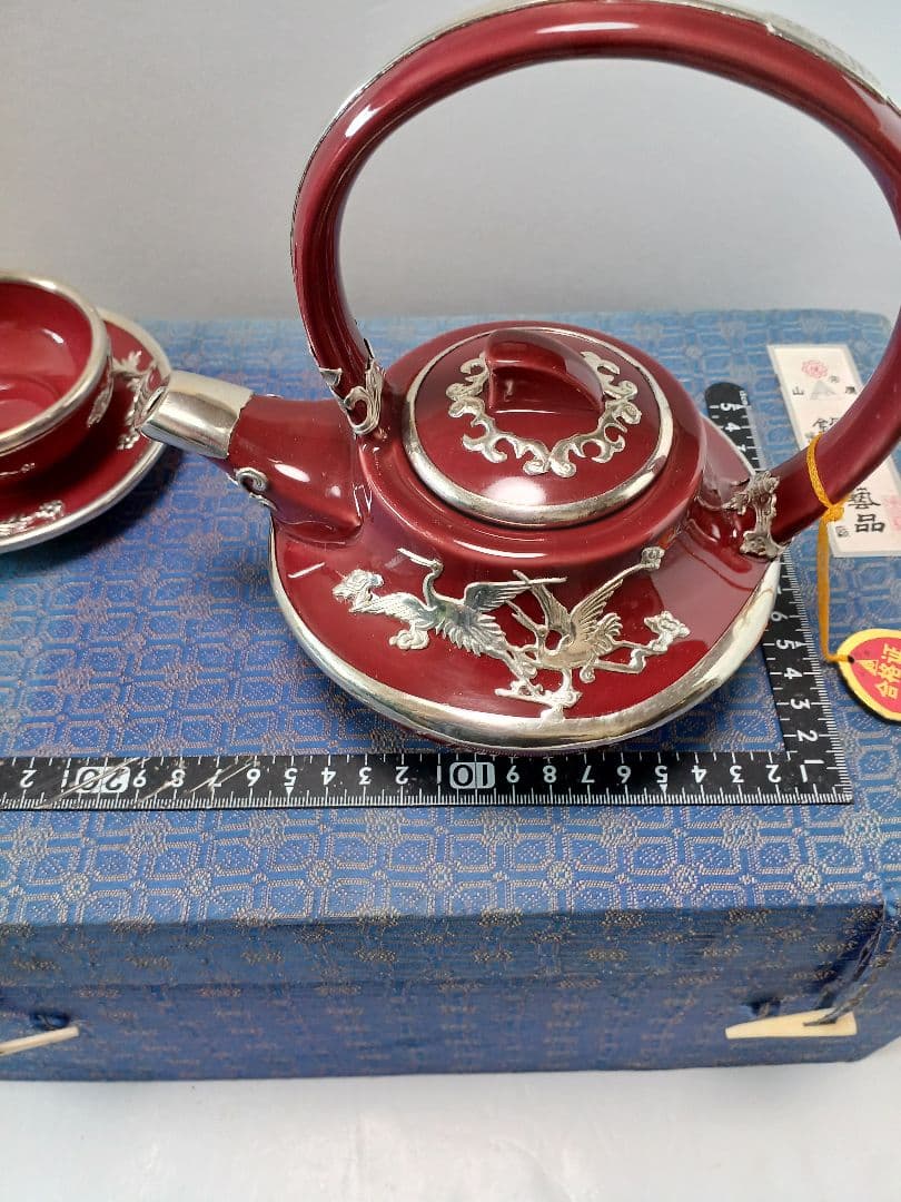 中国錫細工茶器　未使用品