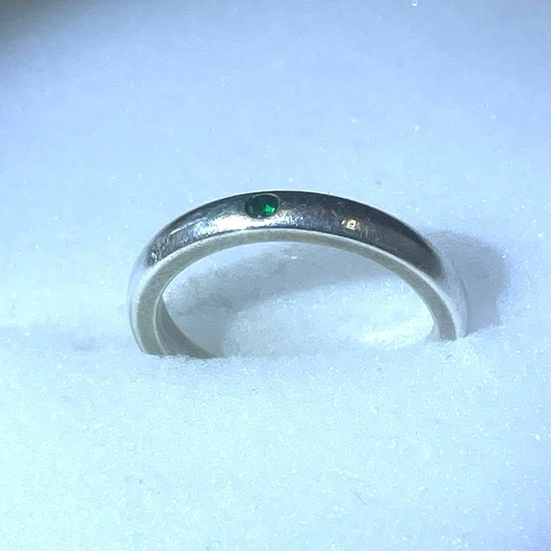 【H】Tiffany ティファニー スタッキング バンド エメラルド SV925