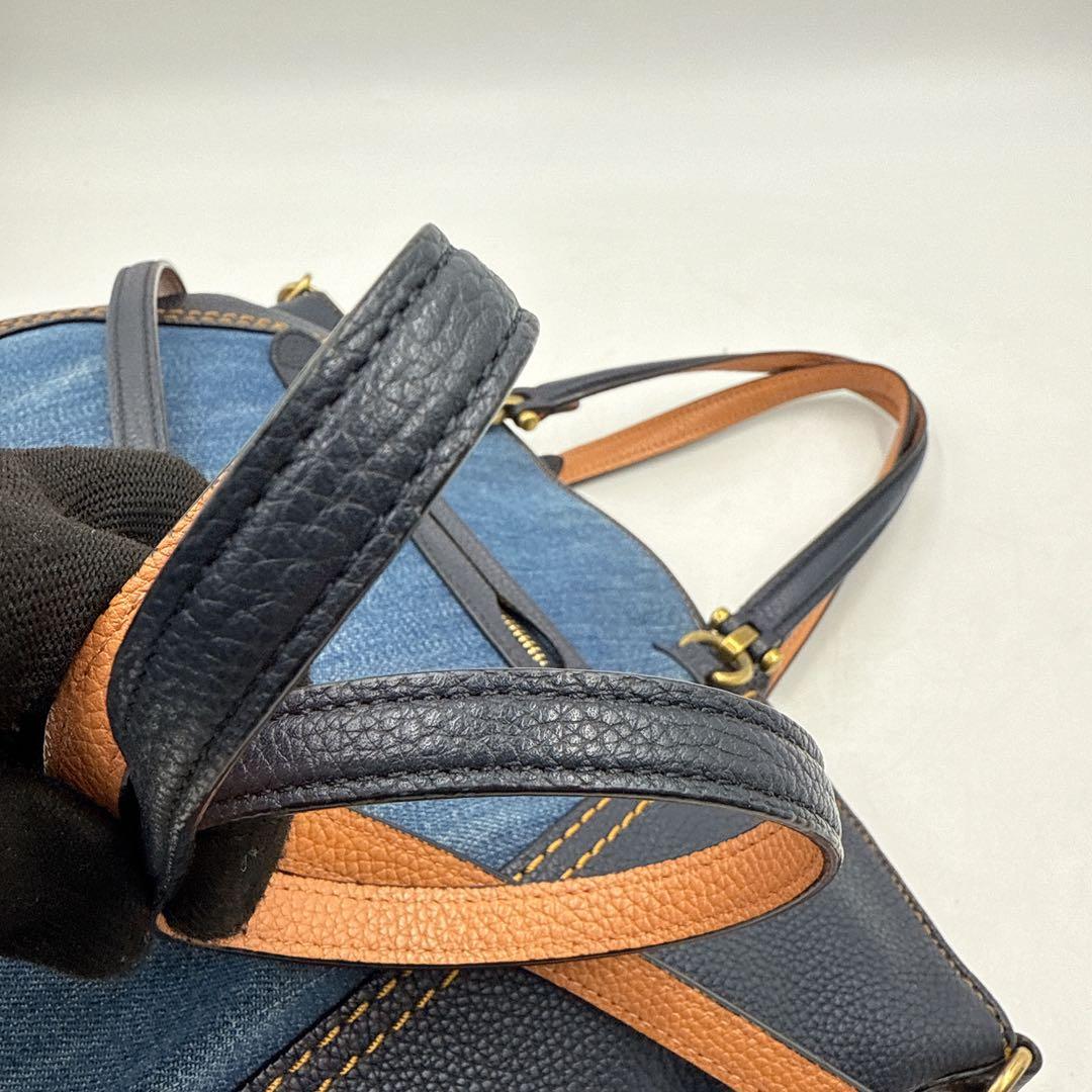 COACH coach コーチ ハンドバッグ ショルダーバッグ デニム