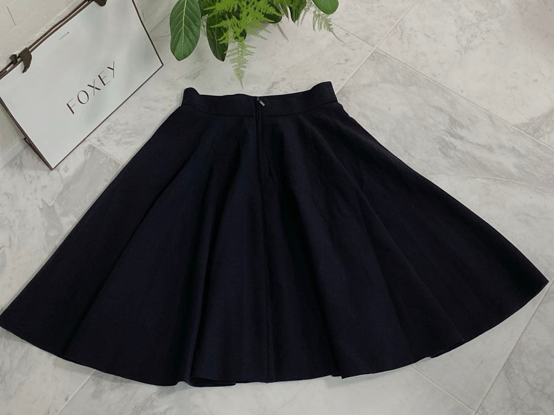＜現行品★完売色＞★美品★FOXEY/フォクシー ニコル スカート フレア 40