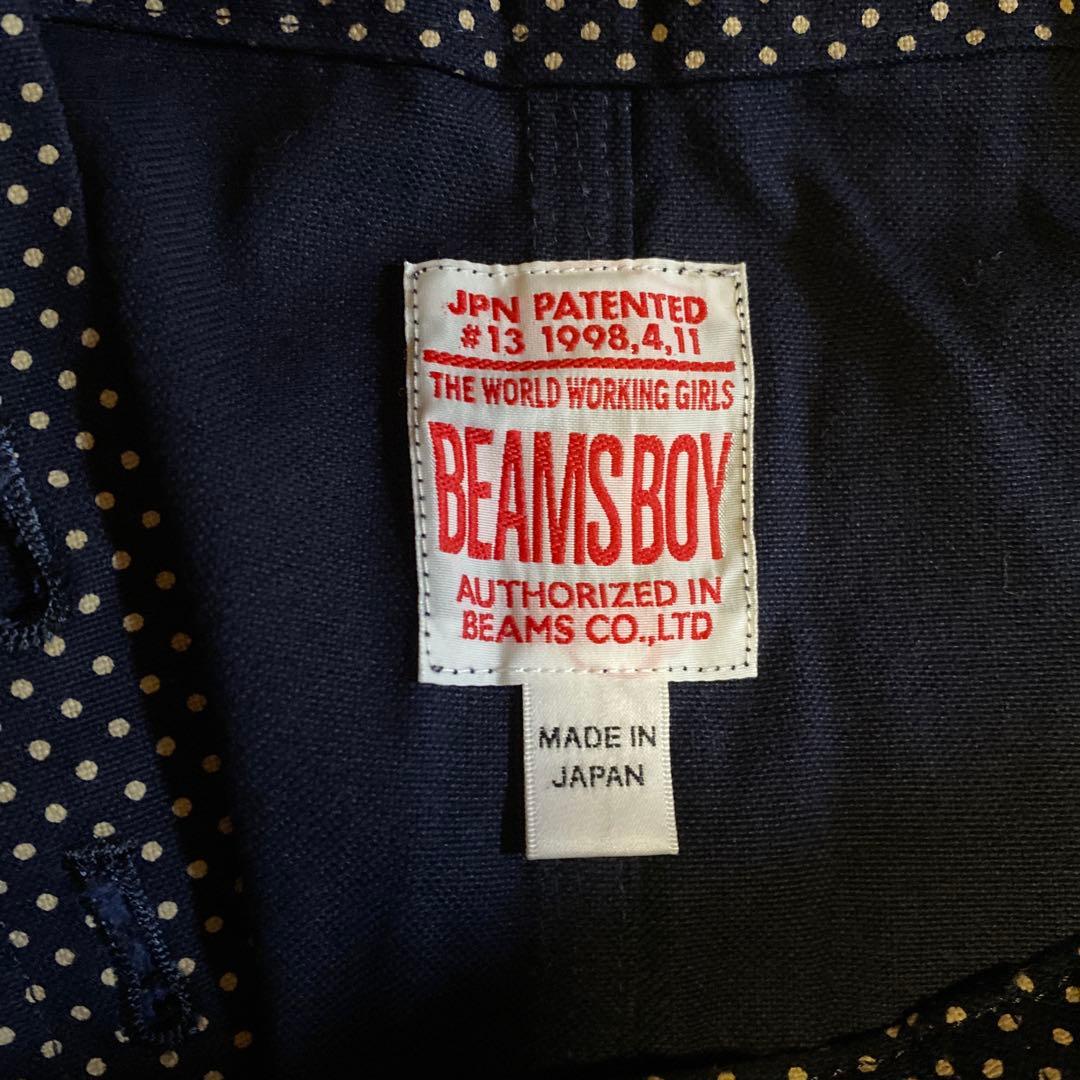 BEAMS BOY ドット柄 オーバーオール