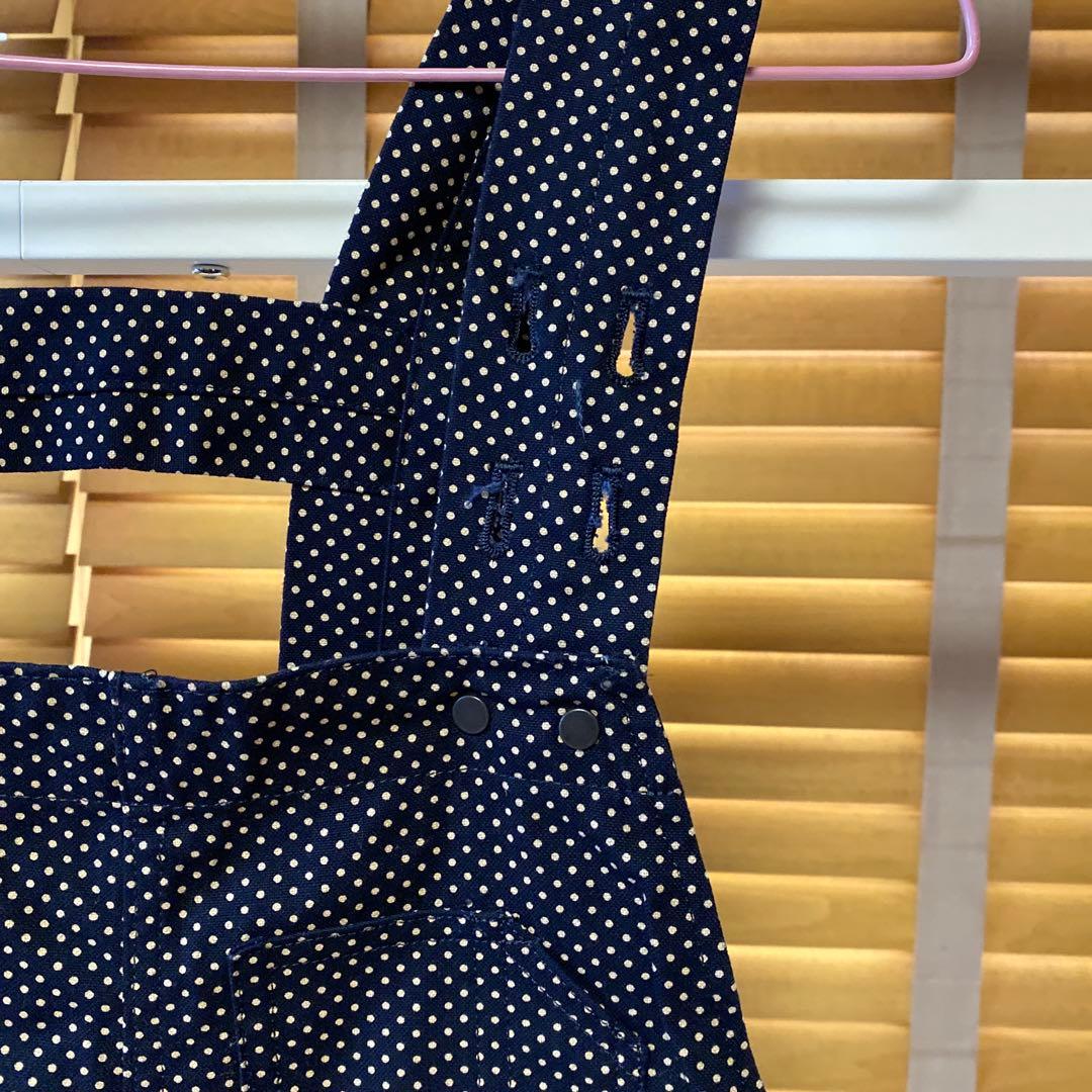 BEAMS BOY ドット柄 オーバーオール