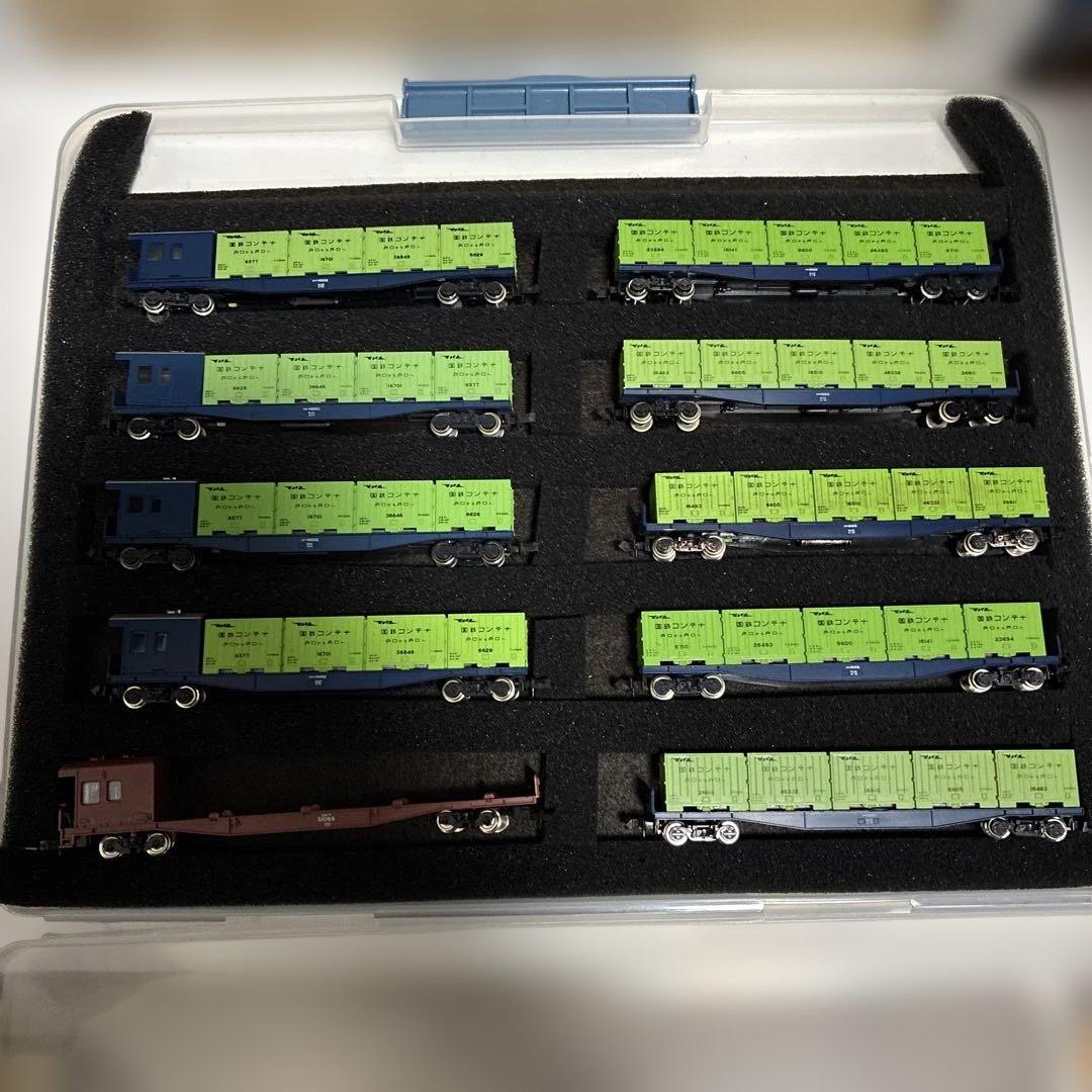 Nゲージ貨物車セット 10両 専用ケース付き
