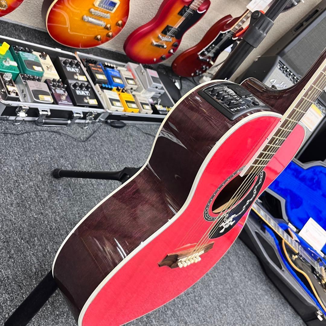 【10134】 takamine skull #7 TP エレアコ ピンク 高峰