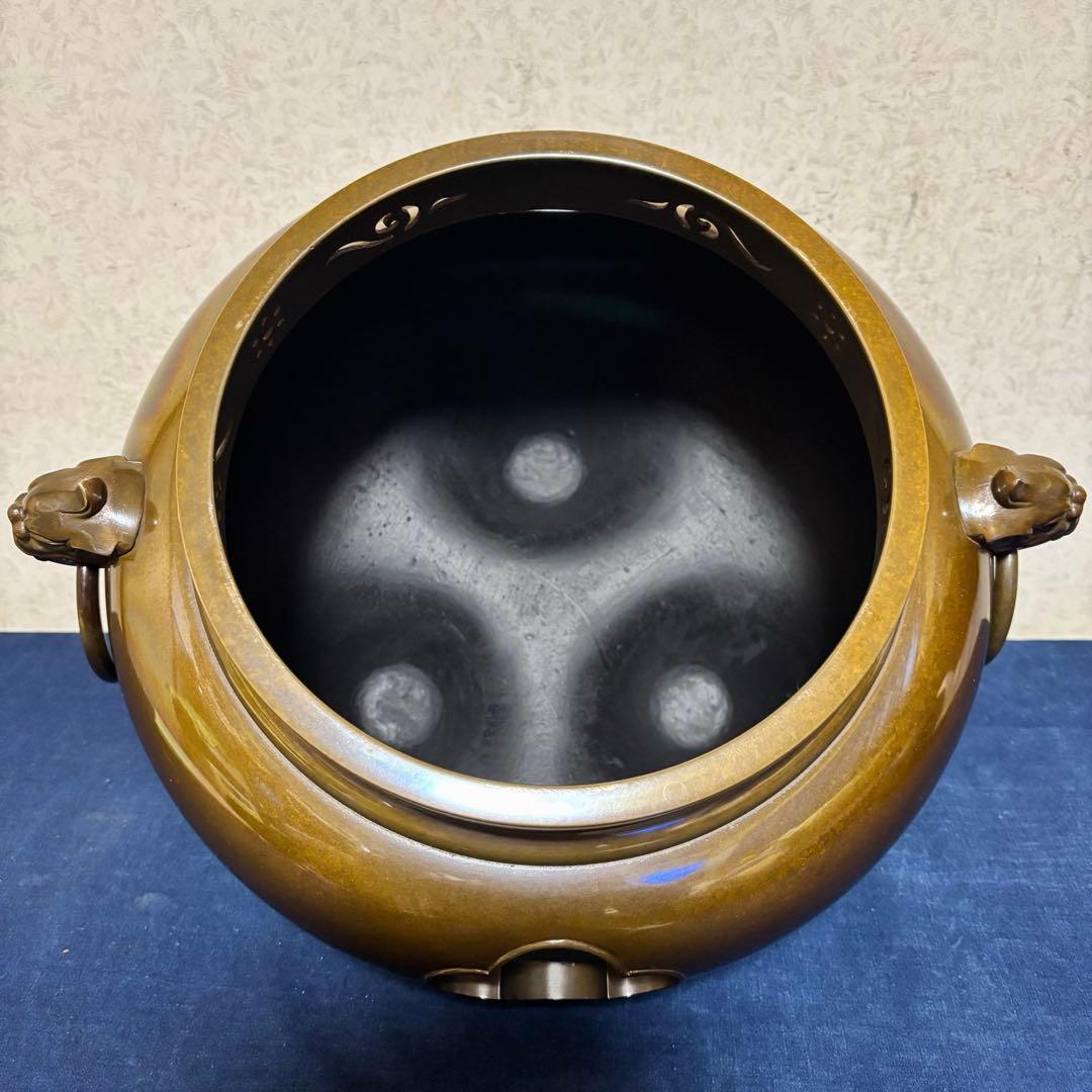 人間国宝高橋敬典/風炉/茶釜 /唐銅鬼面風炉/風炉釜/野々田電熱器/敷板/茶道具