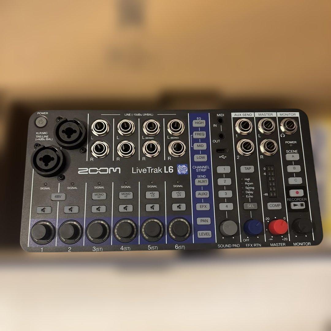【即配送】ZOOM LiveTrak L6 デジタルミキサー 箱あり