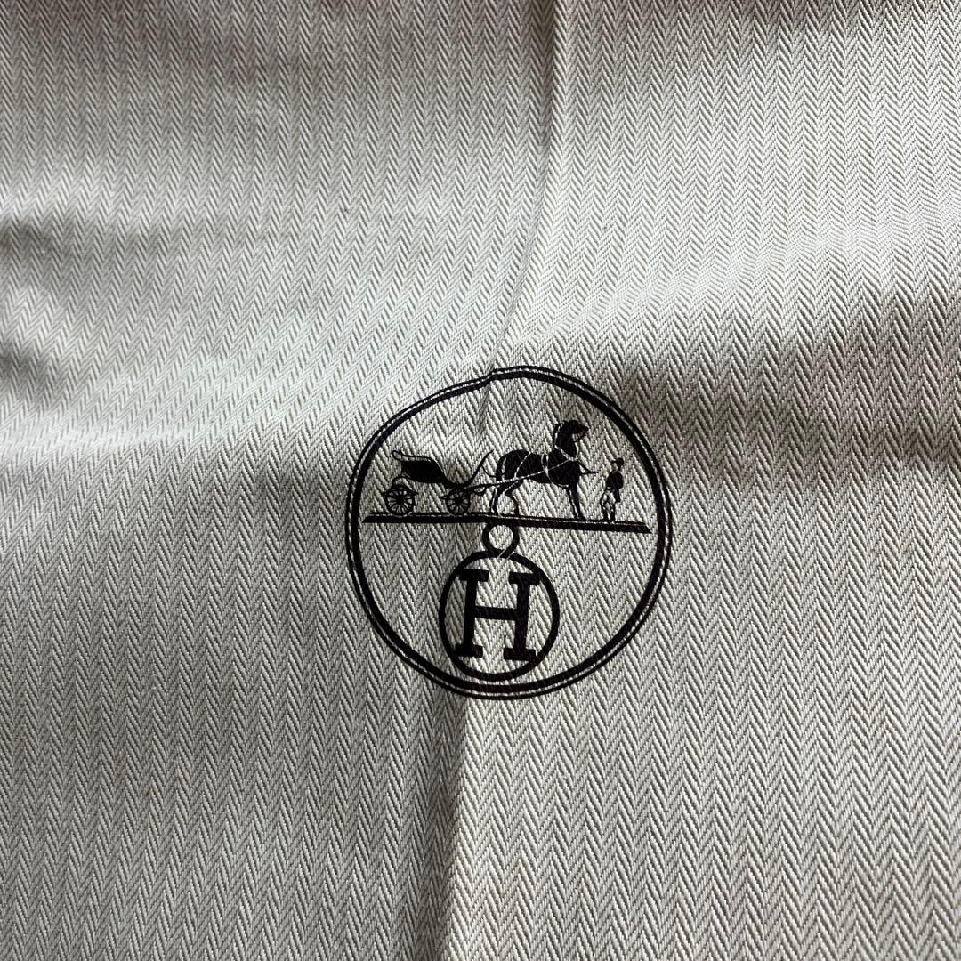 エルメス　保存袋　ヘリンボーン織り