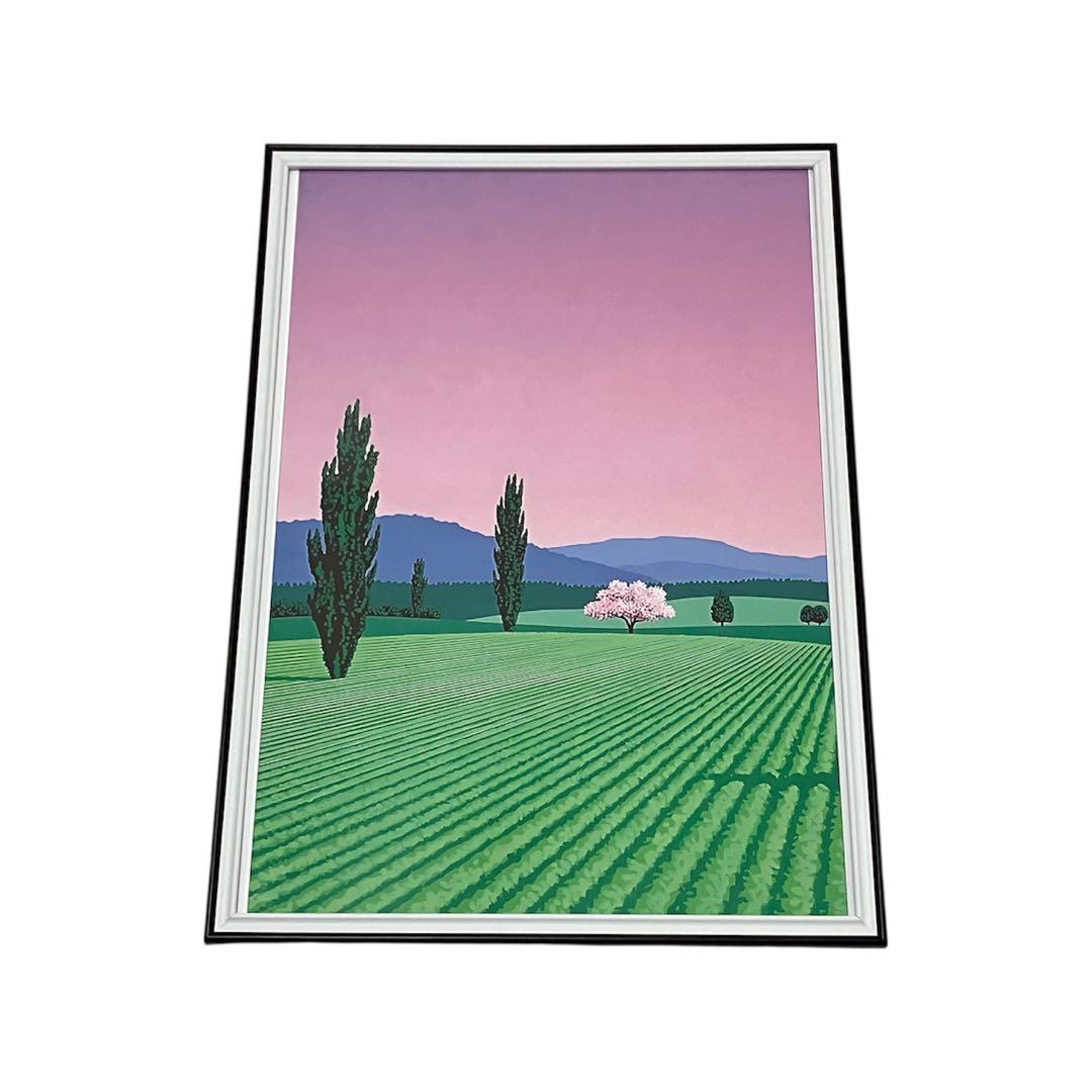 【額縁付き】 永井博（Hiroshi Nagai） A2ポスター 緑