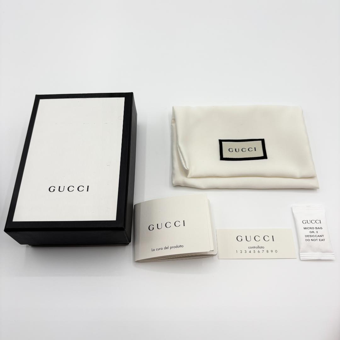 付属品完備✨️グッチ GGマーモント 6連レザーキーケース 黒 ゴールド金具