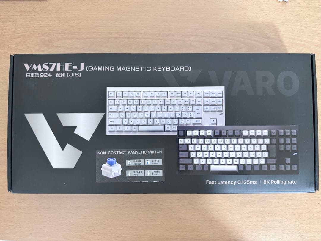 VARO VM87 HE-J ラピトリ ホワイト ゲーミングキーボード