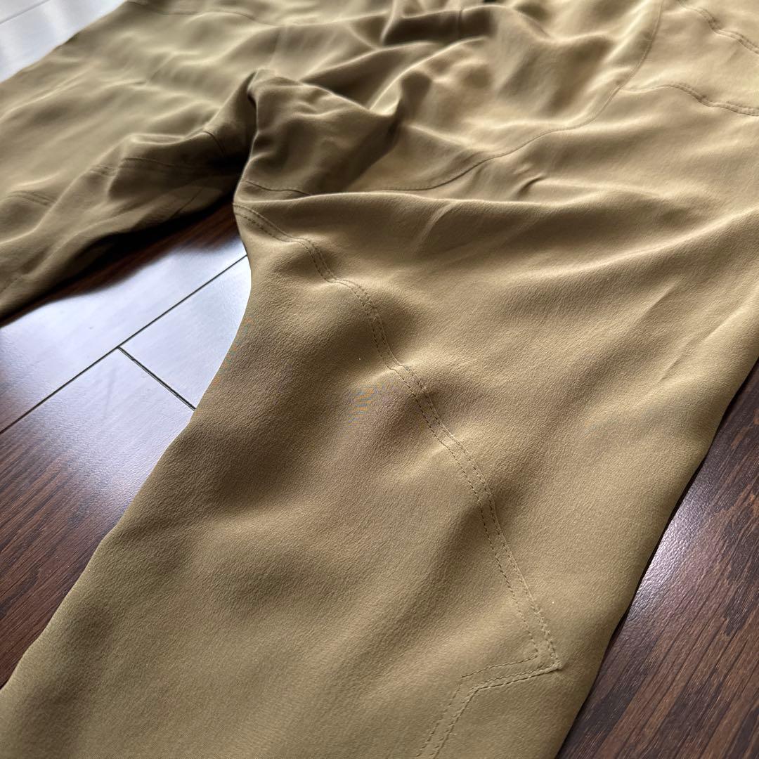 美品 GIVENCHY サルエルパンツ シルク100% カーキ
