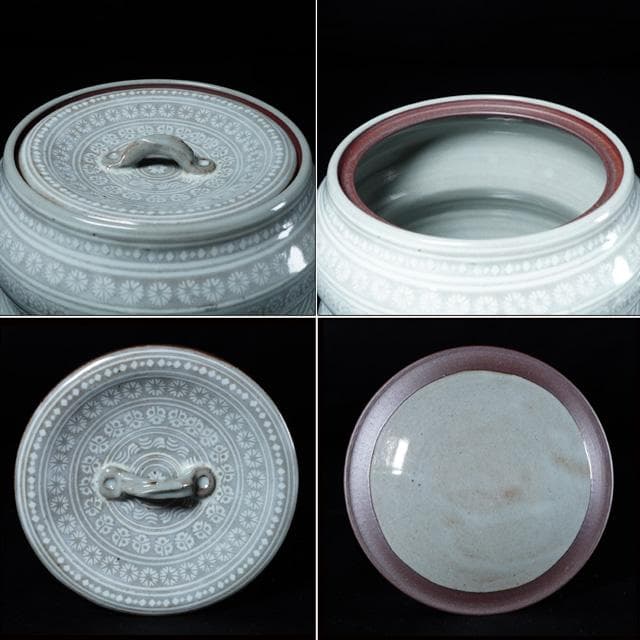 浅見五郎助　花三嶋瓢形水指　鵬雲斎宗匠御書付　共箱　茶道具　裏千家　京焼