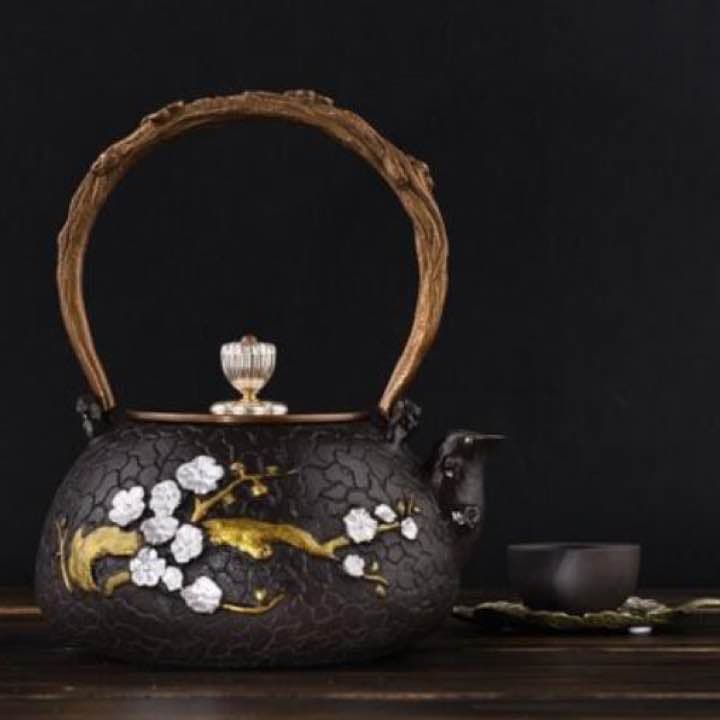 鉄器 急須 伝統工芸 手作り 鉄分補給 鉄瓶　YZS-054