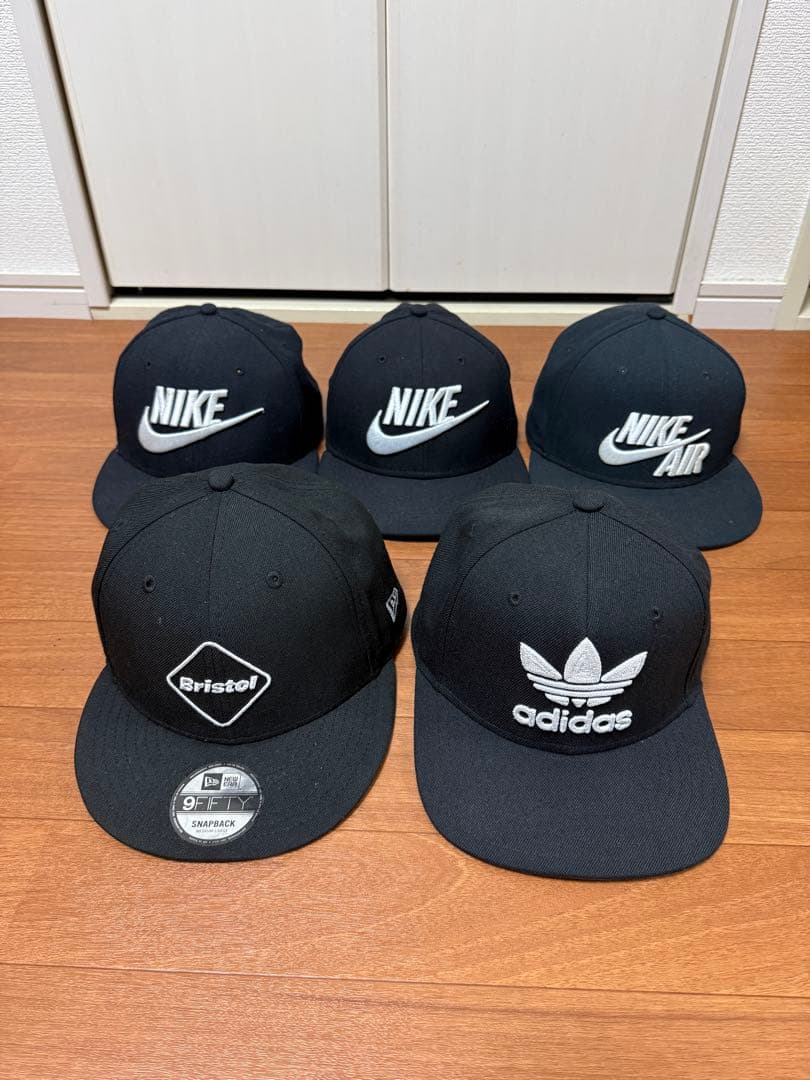 FCRB NIKE adidasキャップ 5点セット◯バラ売り不可！！
