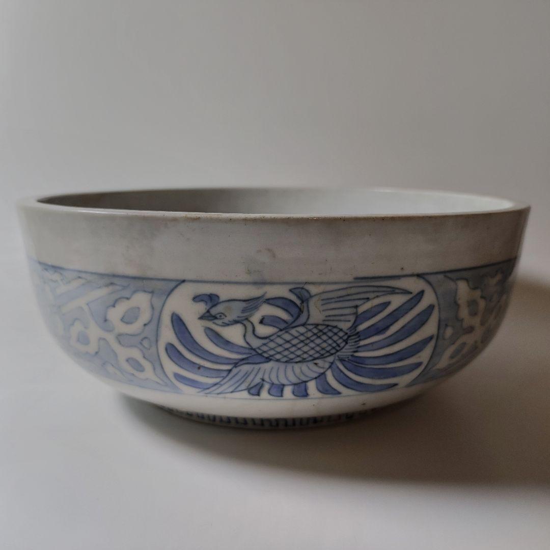 古伊万里　狆鳳凰文大鉢　江戸後期