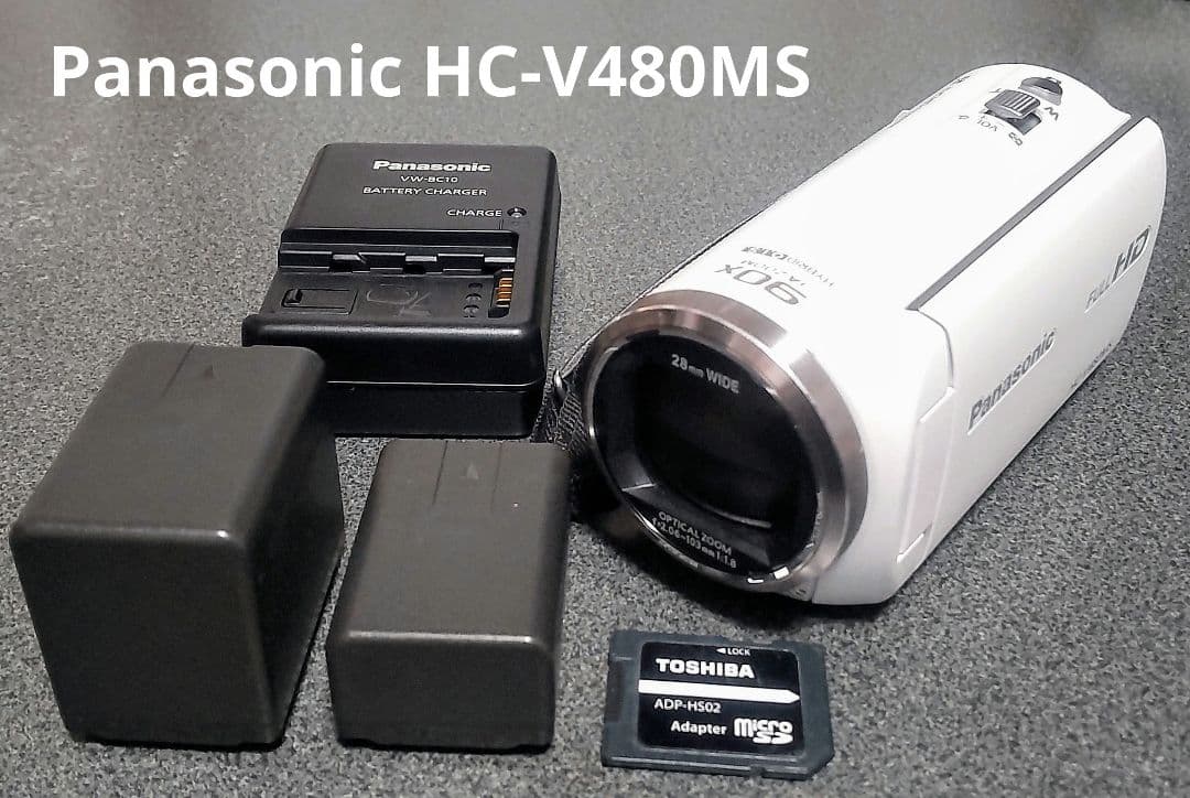 【動作確認済】 Panasonic HC-V480MS フルHDビデオカメラ