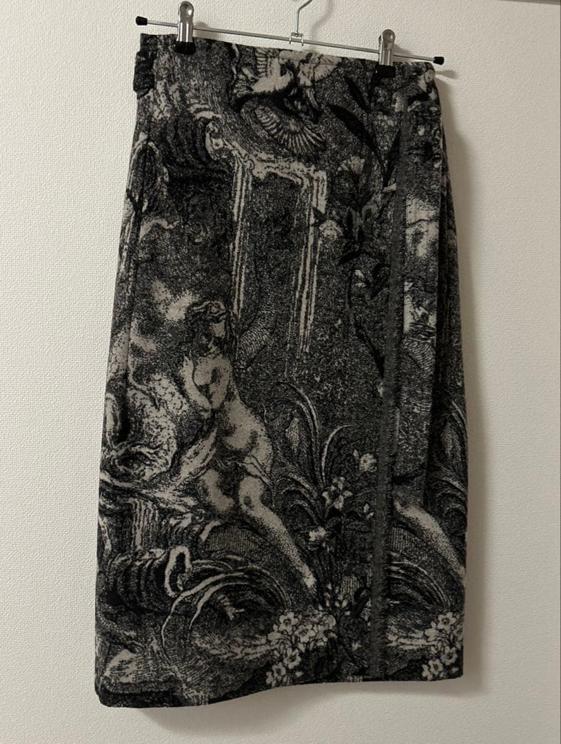 CABaN フランネルジャカードラップスカート