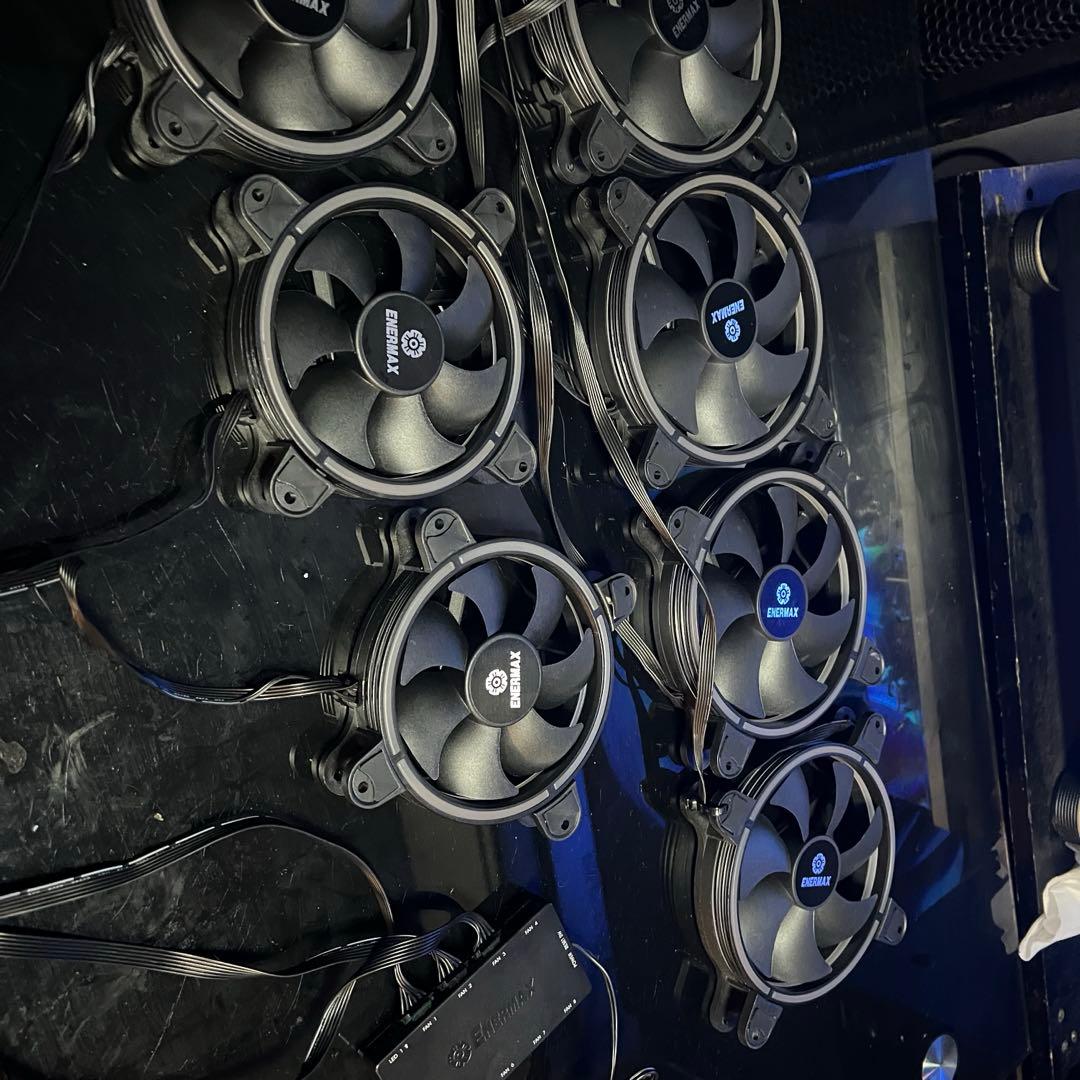 ENERMAX ケースファン RGB 140mm 4個 120mm 3個