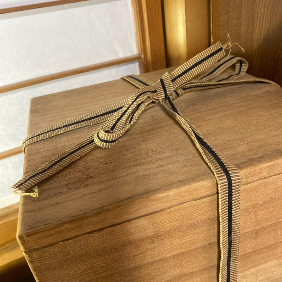 中国古玩　色絵鳳凰龍図花瓶【桐箱付】