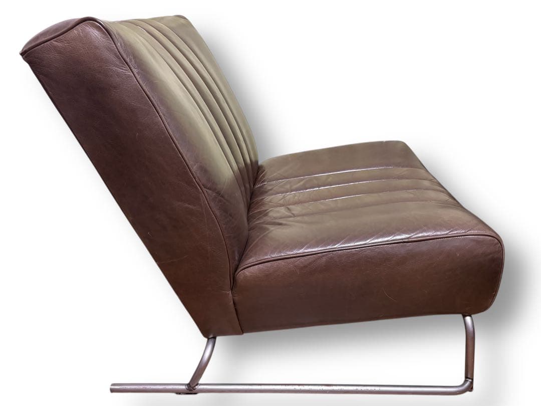 クラッシュゲート　シングル　ソファ　レザー　マック3 オイルレザー