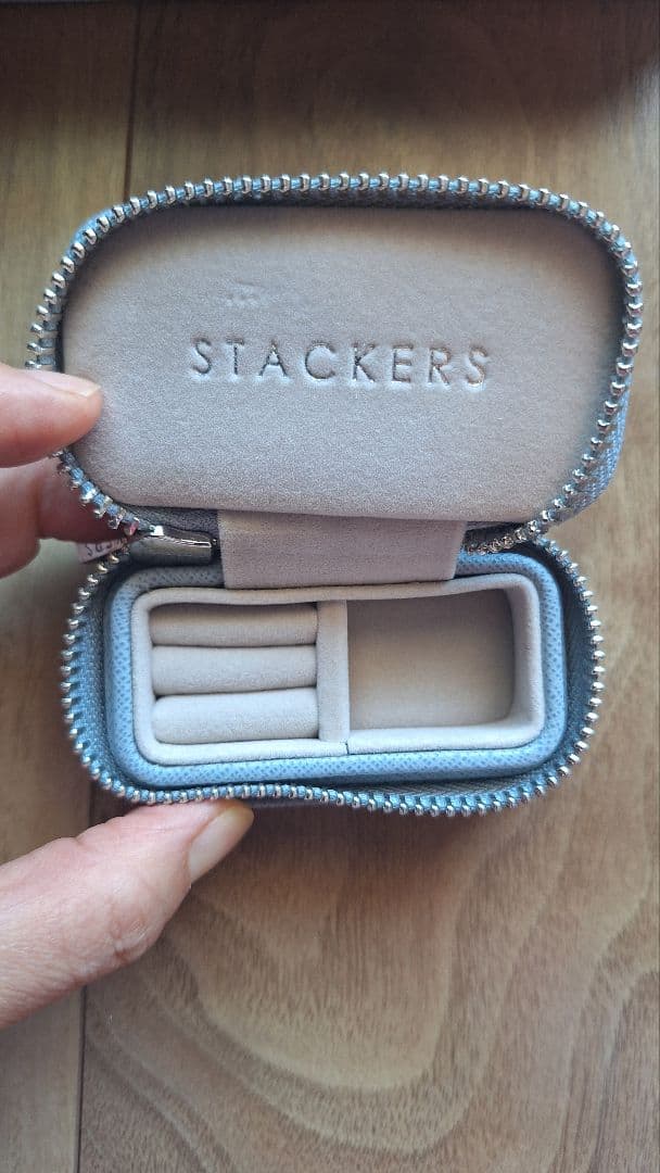 【STACKERS】トラベル ジュエリー ボックス L ダスキーブルー