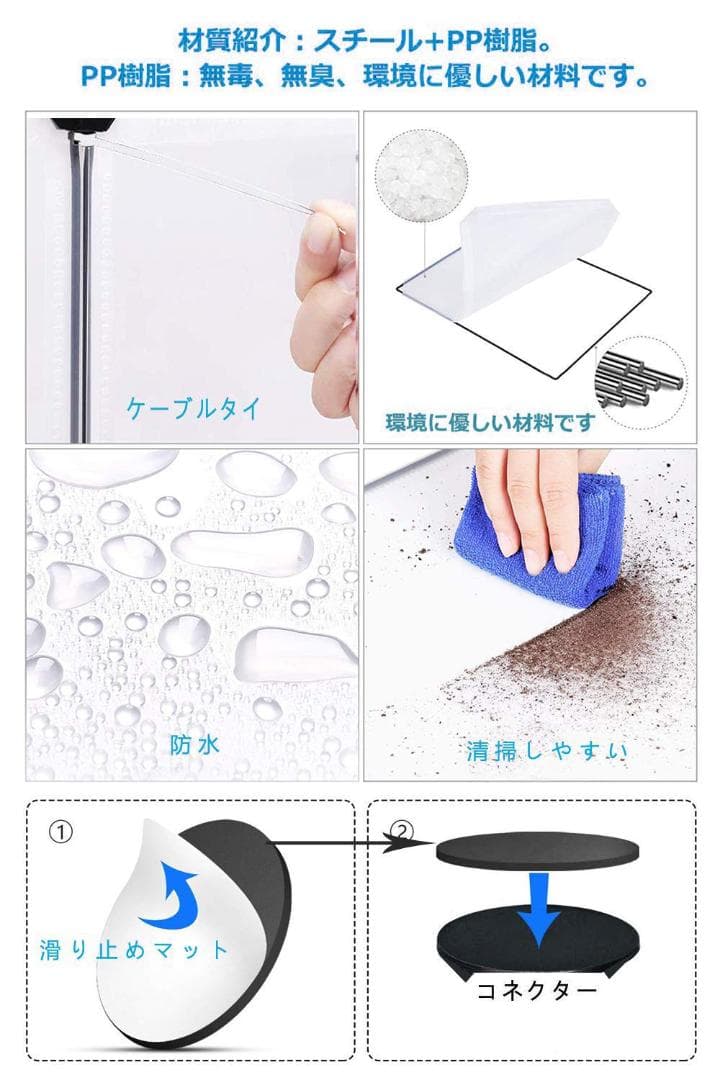 組み立て ペットフェンス 12枚セット透明パネル 自由