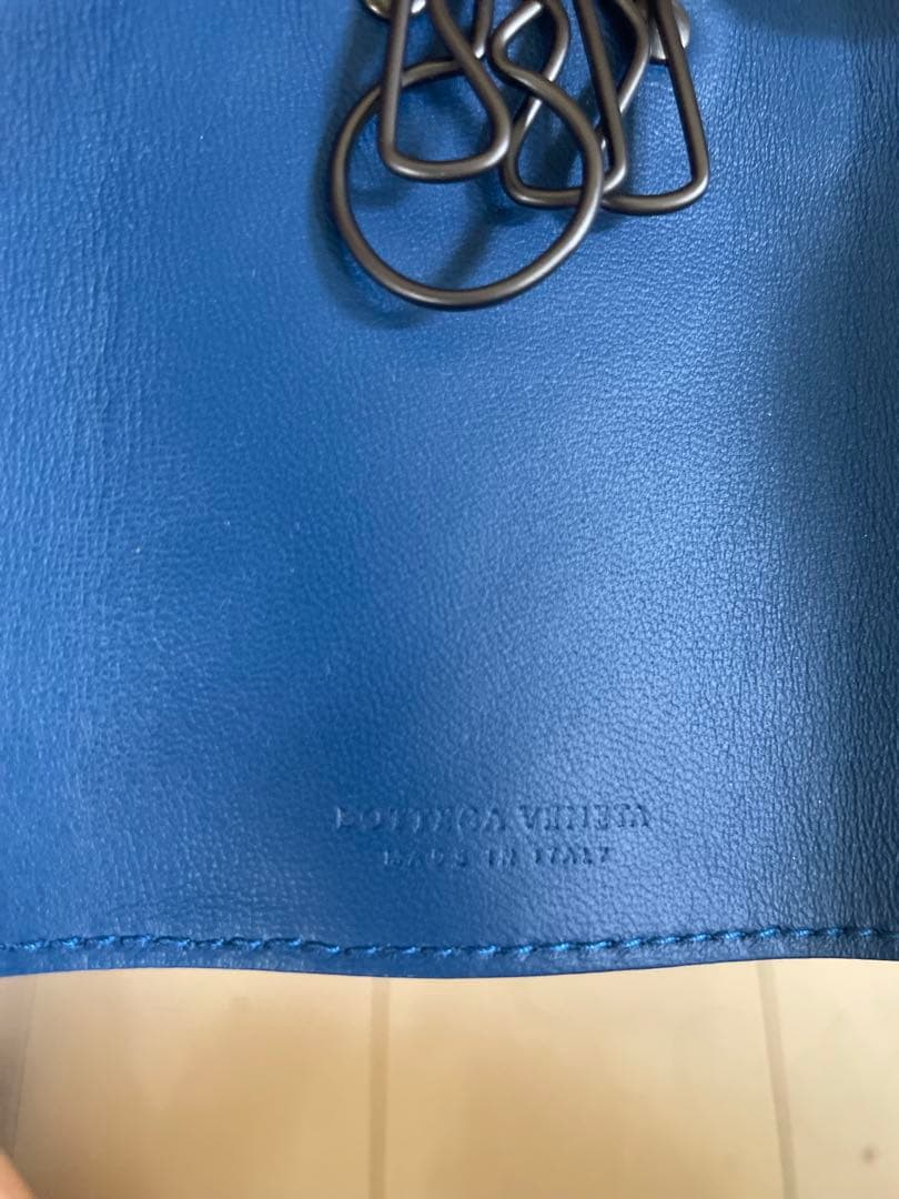 新品未使用品　ボッテガヴェネタ　キーケース　ブルー