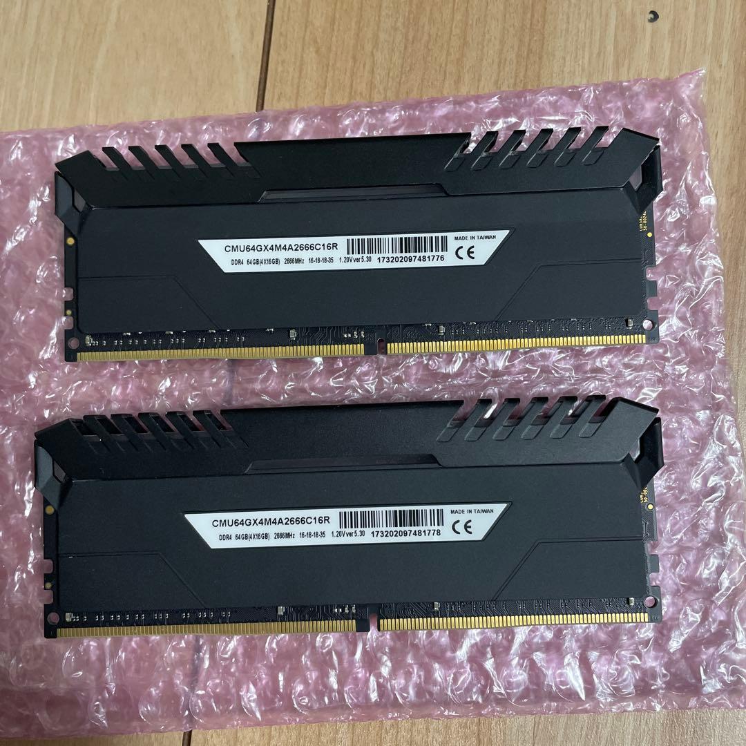 DDR4-2666メモリ Corsair (16GB×2)