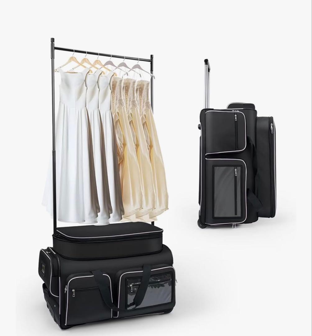 ダンスバッグ with ガーメントラック 28インチ ブラック ダンス衣装収納