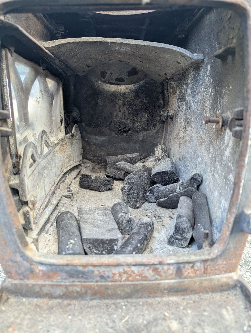 【引き取りのみ】ホンマ製作所　鋳鉄製 薪ストーブ 破損なし　煙突無