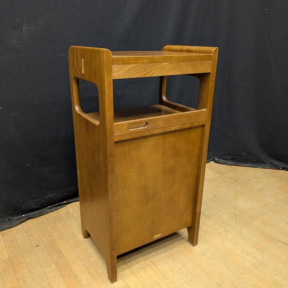 美品　マルニ　天然木　電話台　FAX台　キャビネット　サイドボード　花台　飾り台