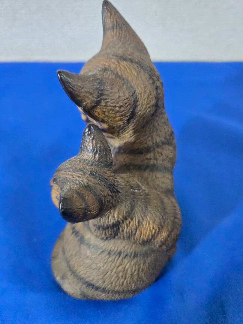 博雲陶器社　猫の親子の置物　最終値下げ