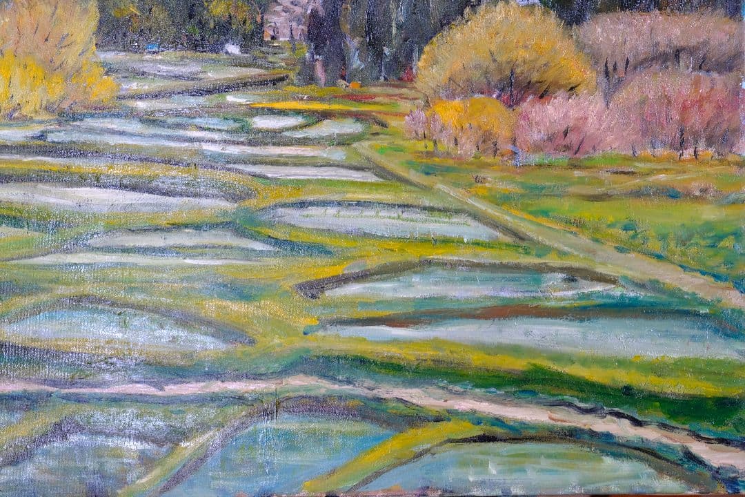 南アルプス　油絵　F30号