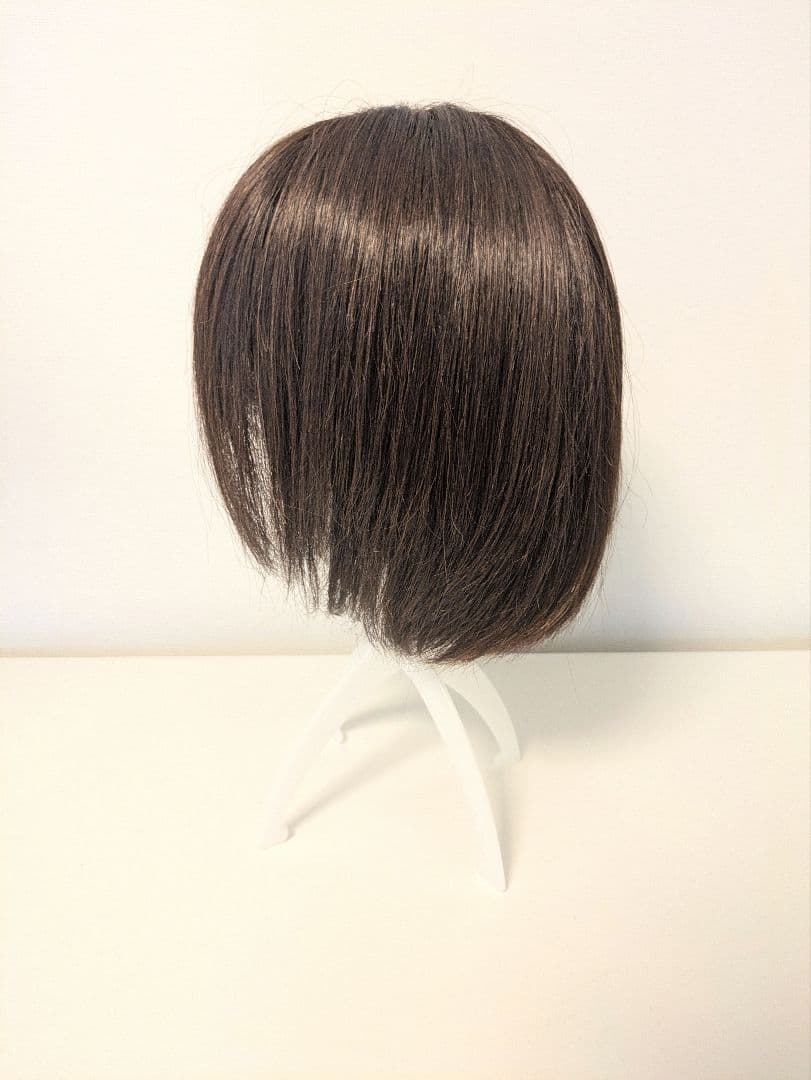 【リネアストリア】天使のマニッシュショート人毛MIXチョコブラウンM　ウィッグ