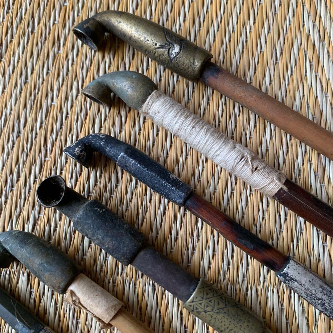 鉛管 キセル 金工 時代物 8本