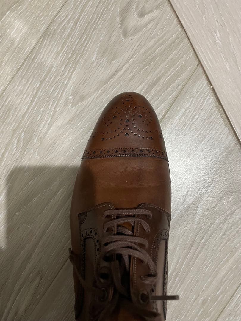 【サイズUK6】カルミナ　セミグローブ　ブラウン　ドレスシューズ　carmina