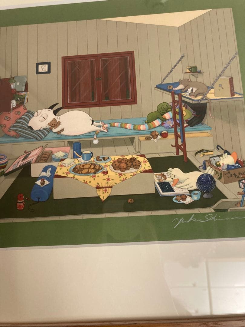 バムとケロ　もりのおうち　複製画