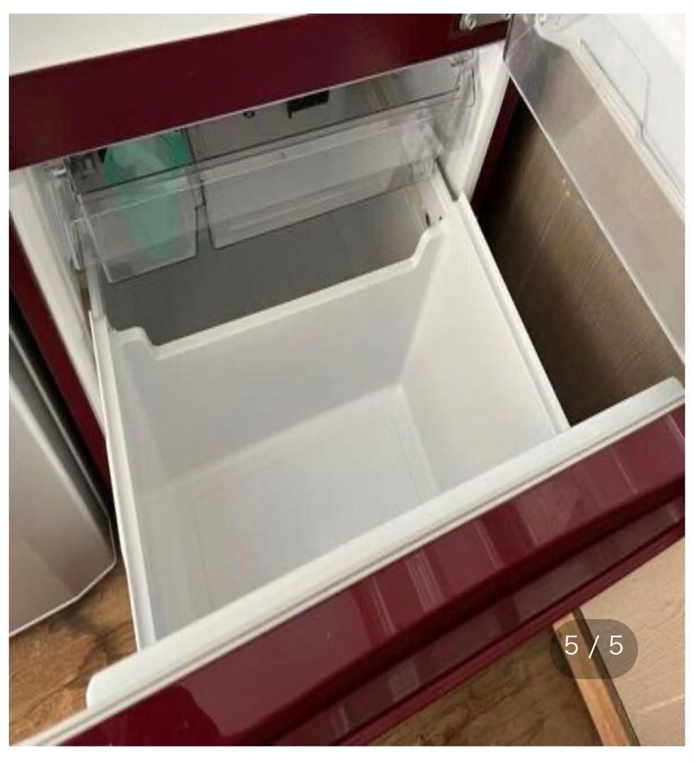 AQUA 冷蔵庫184リットル 2018年製 レッド　AQR-18G ※右開き