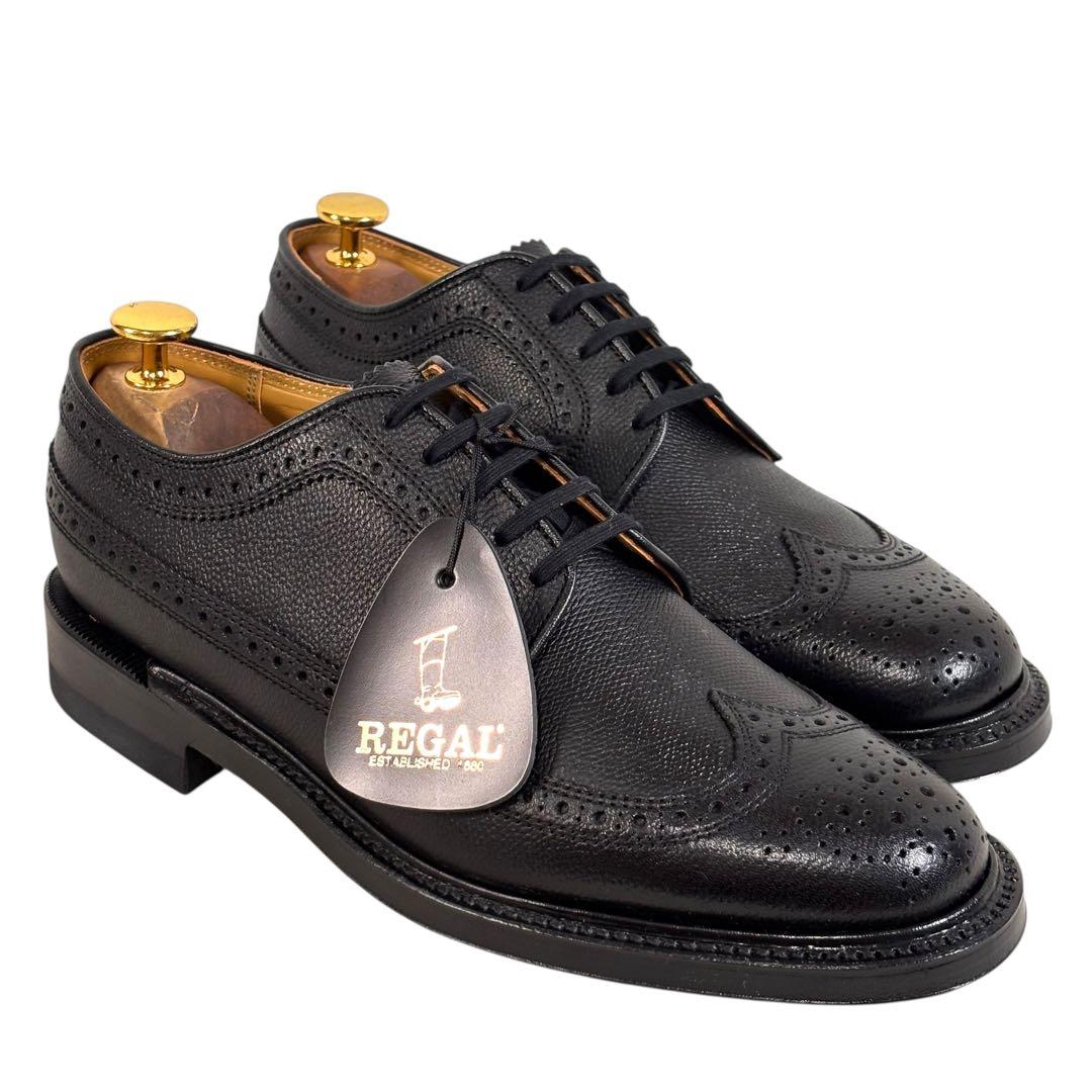 高級 リーガル 24 2235 インペリアルグレード ウイングチップ ブラック