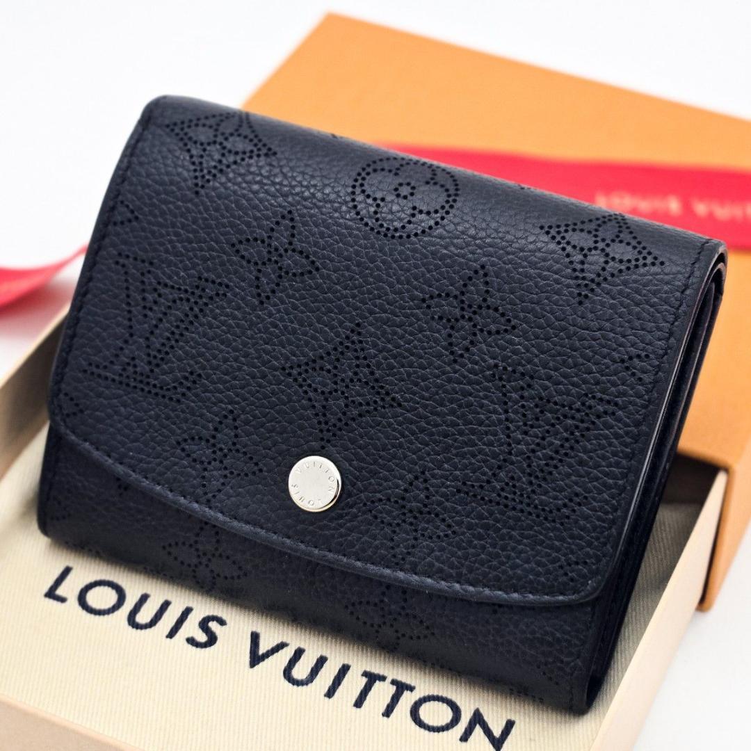 るん ルイヴィトン 財布 イリス コンパクト マヒナ ブラック A707