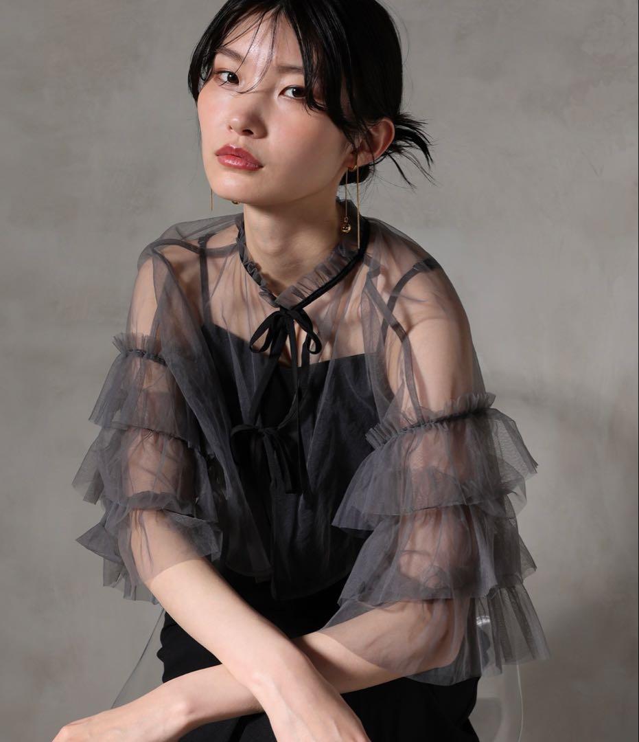 オケージョン パーティードレス Kana チュールティアードボレロ3way