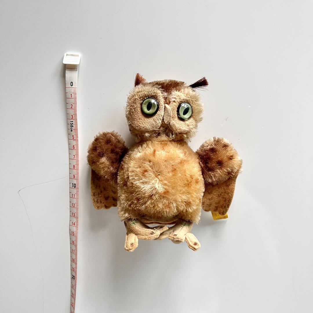アンティーク フクロウ ぬいぐるみ テディベア シュタイフ