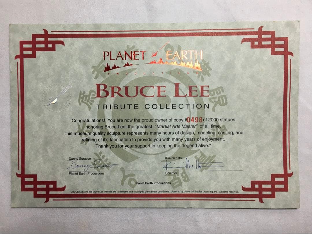 限定品 彩色済み ブルース リー スタチュー フィギュア