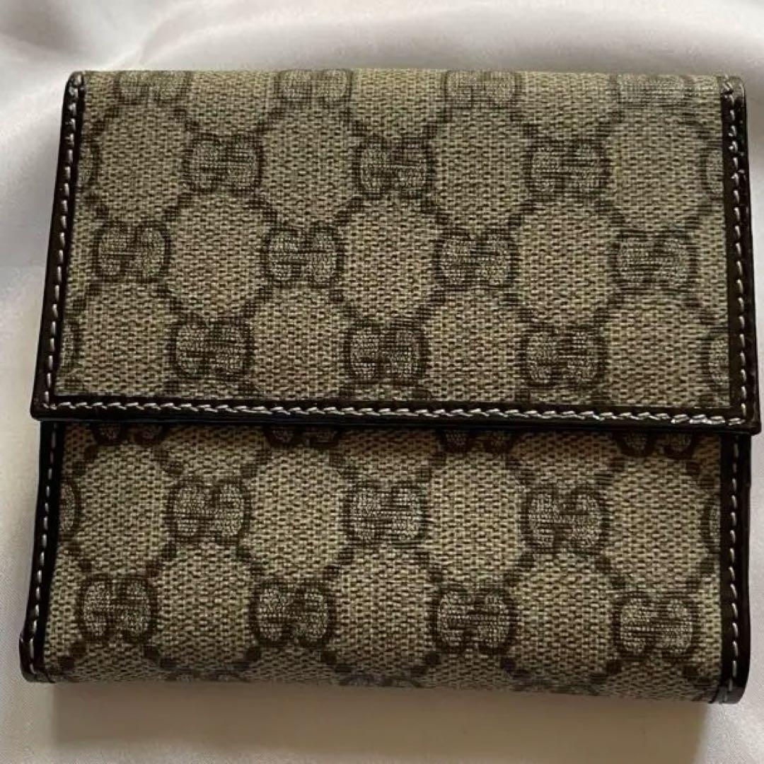 ユニタ★GUCCI GGパターン 二つ折り財布