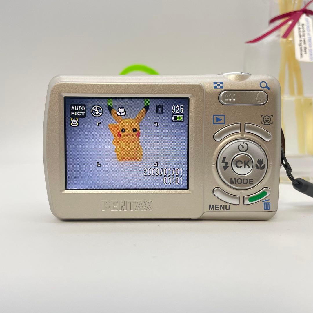 美品✨PENTAX Optio E70✨動作確認済 スマホ転送OK 単三電池♪