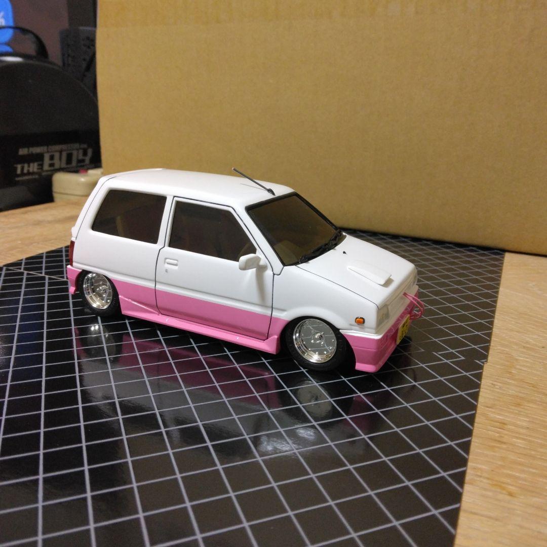 フジミ1/24プラモデル 　ダイハツミラターボ完成品