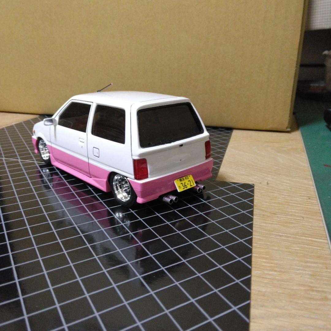 フジミ1/24プラモデル 　ダイハツミラターボ完成品