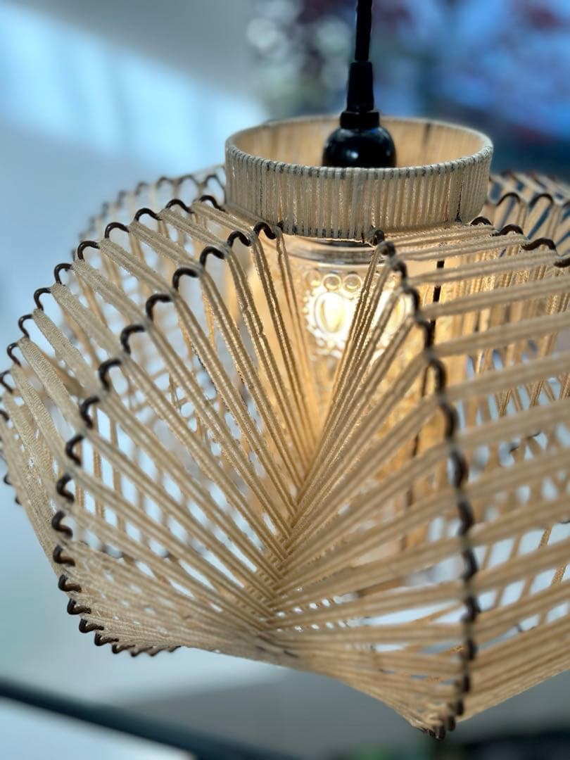 独60年代　EEA Leuchten ヴィンテージ・プレスガラスとストリングス