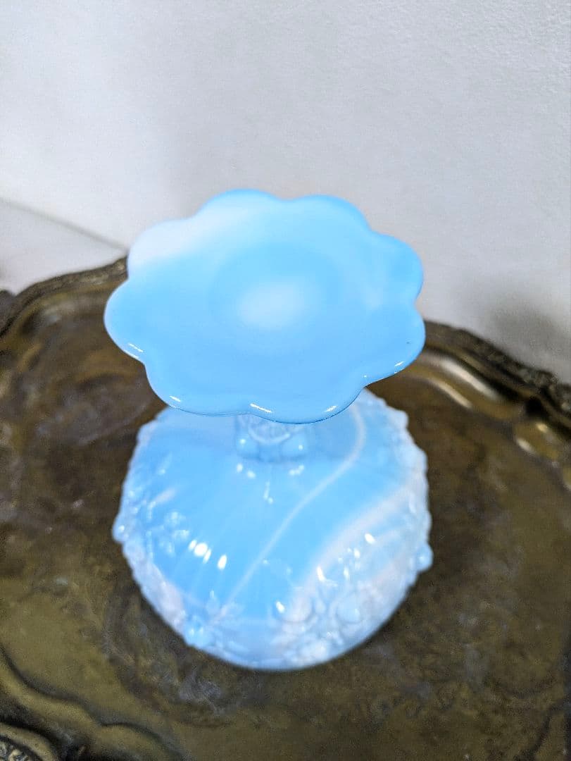 1940年代 Fentonフェントン フタ付きキャンディディッシュ